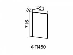 Фасад для посудомоечной машины 450 ФП450 Вектор 450х716х16