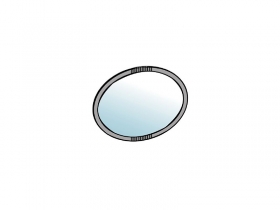 Зеркало настенное Шер З-2301 дуб серый